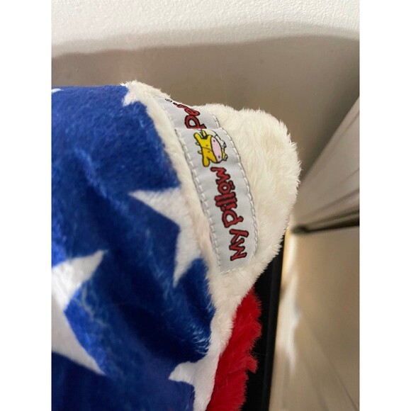 RETIRED HTF Patriotic USA Bear My Pillow Pet Stuffed Animal Plush - Picture 2 of 7